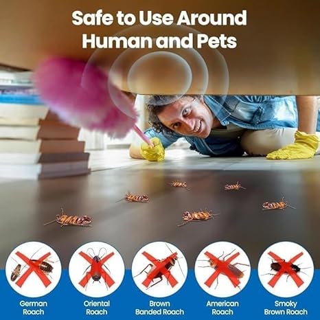 Cockroach Killer Gel for Kitchens, Bathrooms, and Cabinets