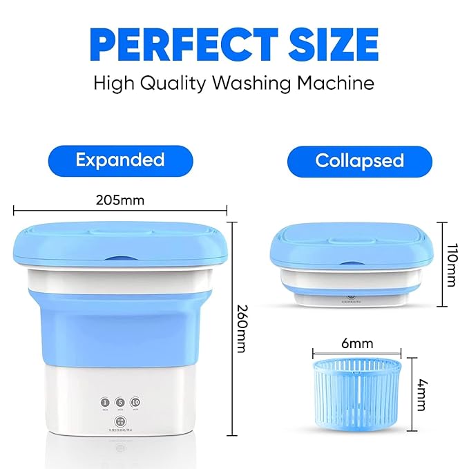 Semi-Automatic Folding 11L Small Mini Washing Machine