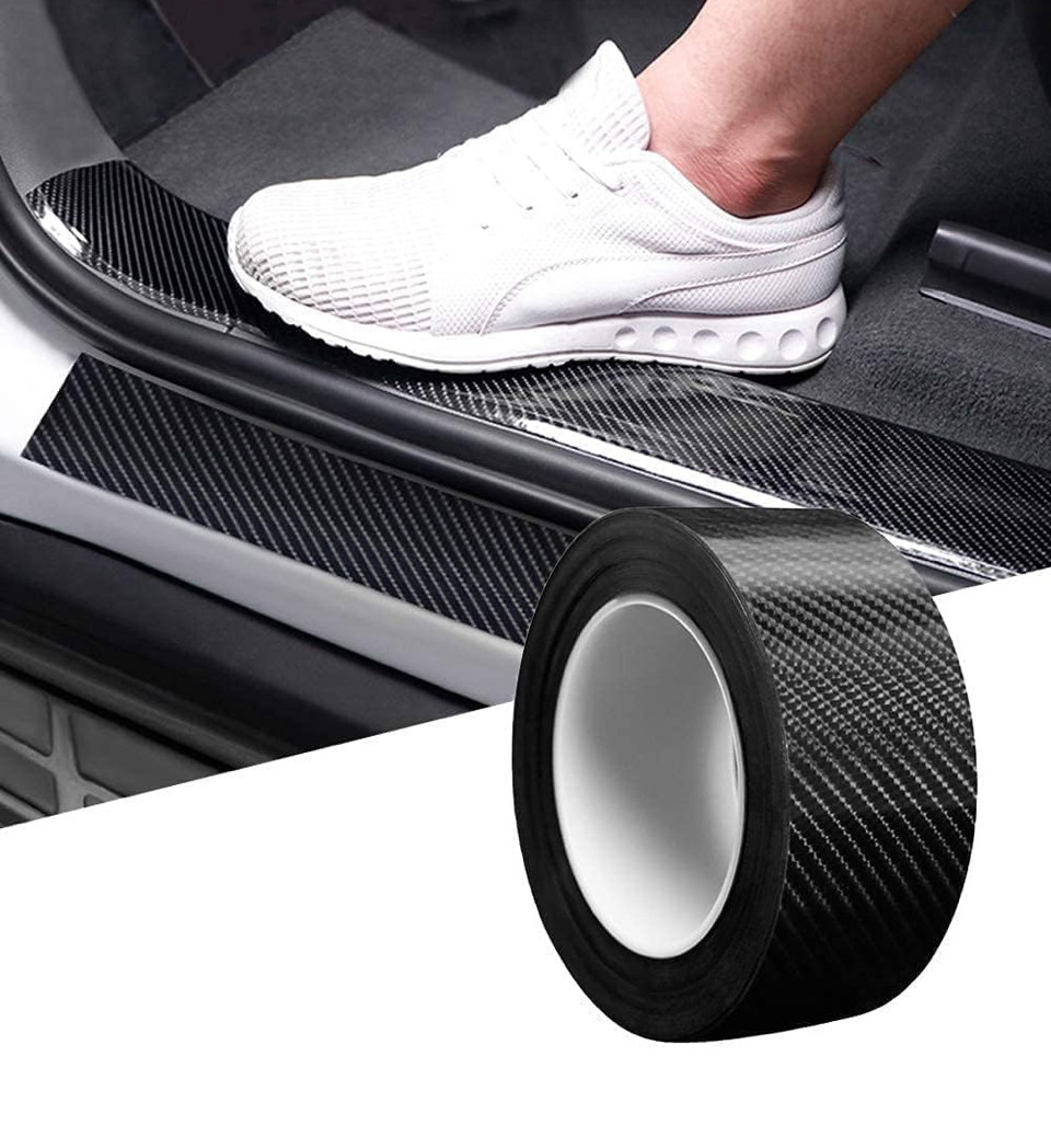 XABRCO Anti Scratch Black Paint Protection Film Tape, Waterproof Strip Door Edge Guard Tape for Protection and Decoration, Entry Guard Pro