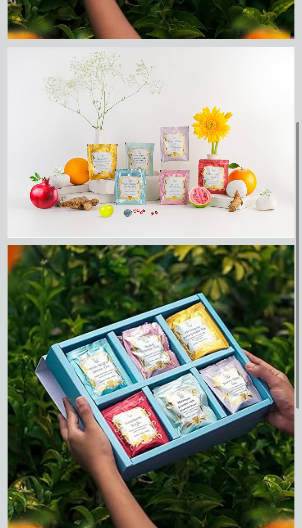 perfect tea gift set with fruity delight