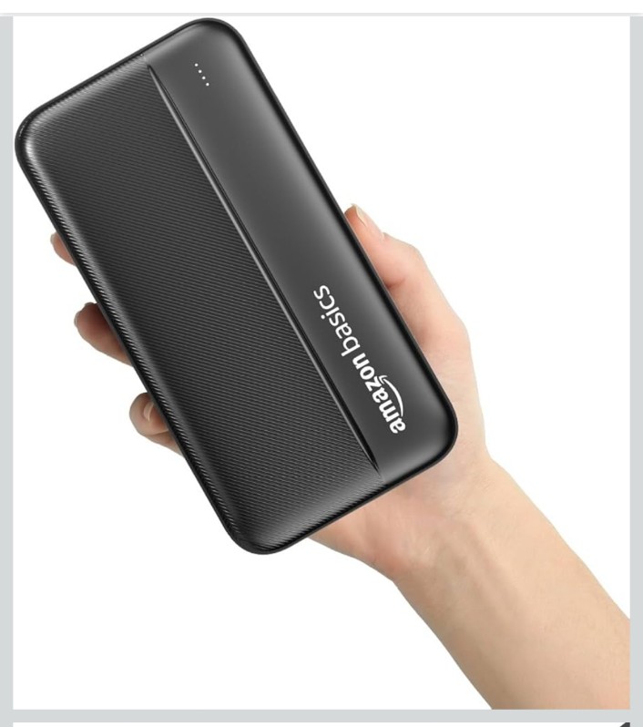 Amazon Basics 20000 mAh Power Bank | 22.5W Fast Charging