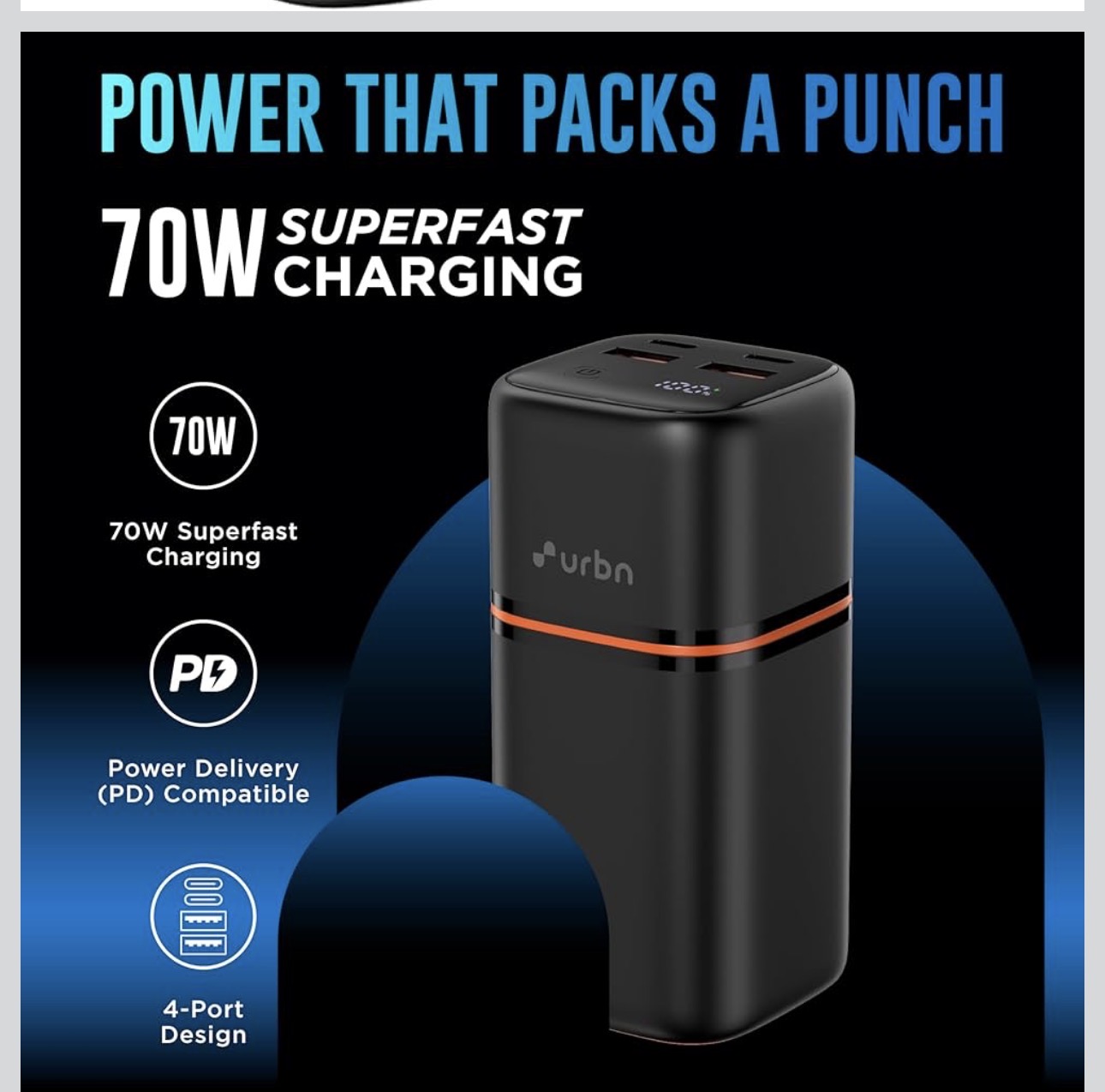 URBN 20000 mAh 70W Premium Nano Power Bank