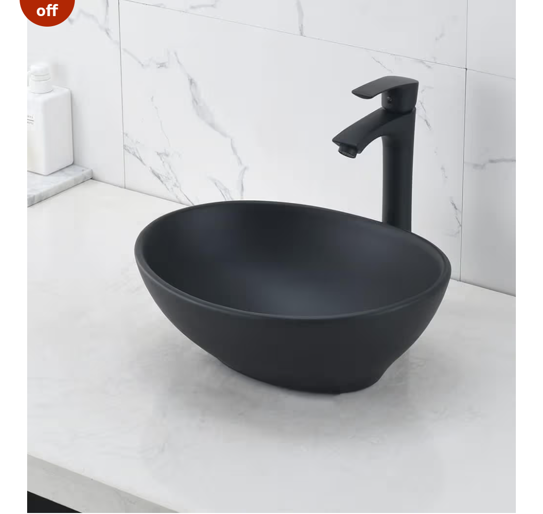 REMANENCE Tabletop Ceramic Bathroom Sink