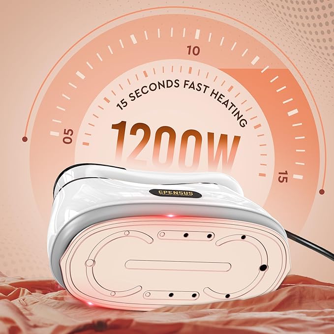 Mini steam iron for clothes 1200W Handheld garment steamer for horizontal and vertical ironing 