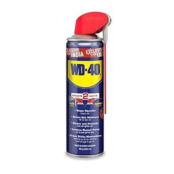 WD-40 Smart Straw 500ml | Multipurpose Spray to Clean Rust, Limescale, Jams, Stains, Hinges, Chains and Surfaces | All Purpose Cleaner for Home Improvement, Loosen Stuck & Rusted Parts | From Pidilite